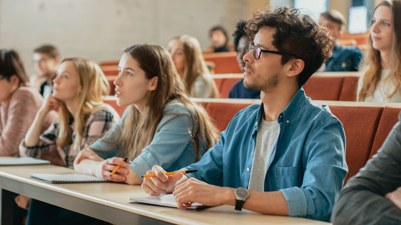 students listening to lecture